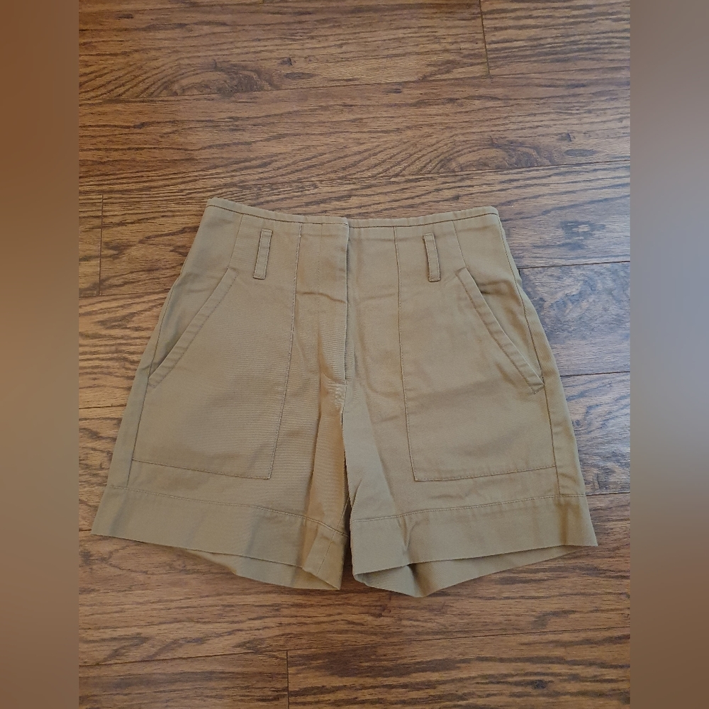 Sandro dark beige cotton shorts (FR 34)
